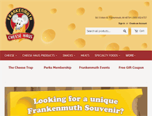 Tablet Screenshot of frankenmuthcheesehaus.com
